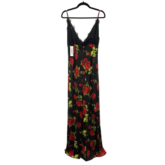 L'Agence Silk Floral Lace Susanna Slip Maxi Dress Size 12 NWT - Picture 5 of 7